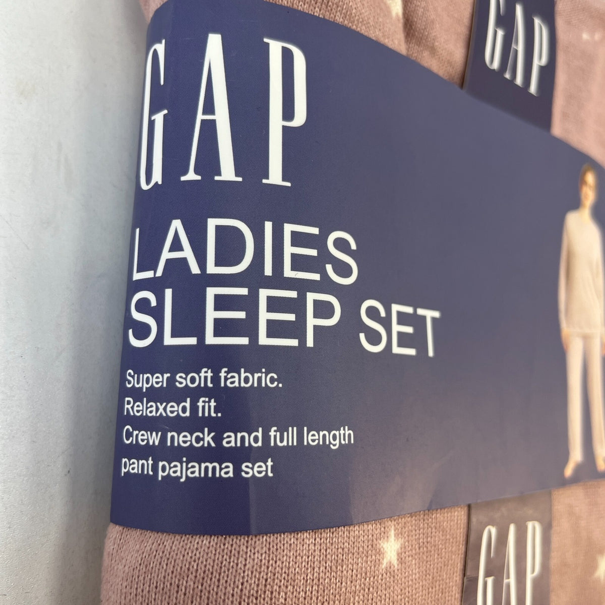 Gap Womens Pyjamas Sleep Set Night Top 2 Piece Loungewear Pastel Pink size 2XL