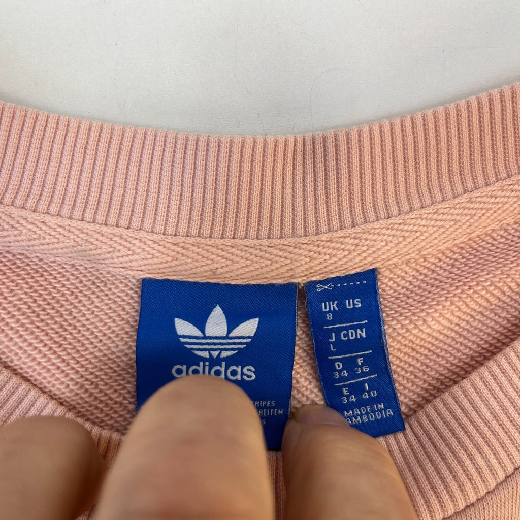 Adidas Crew Neck After Class Sweatshirt in Pink Long Sleeve Size 8 Oversized