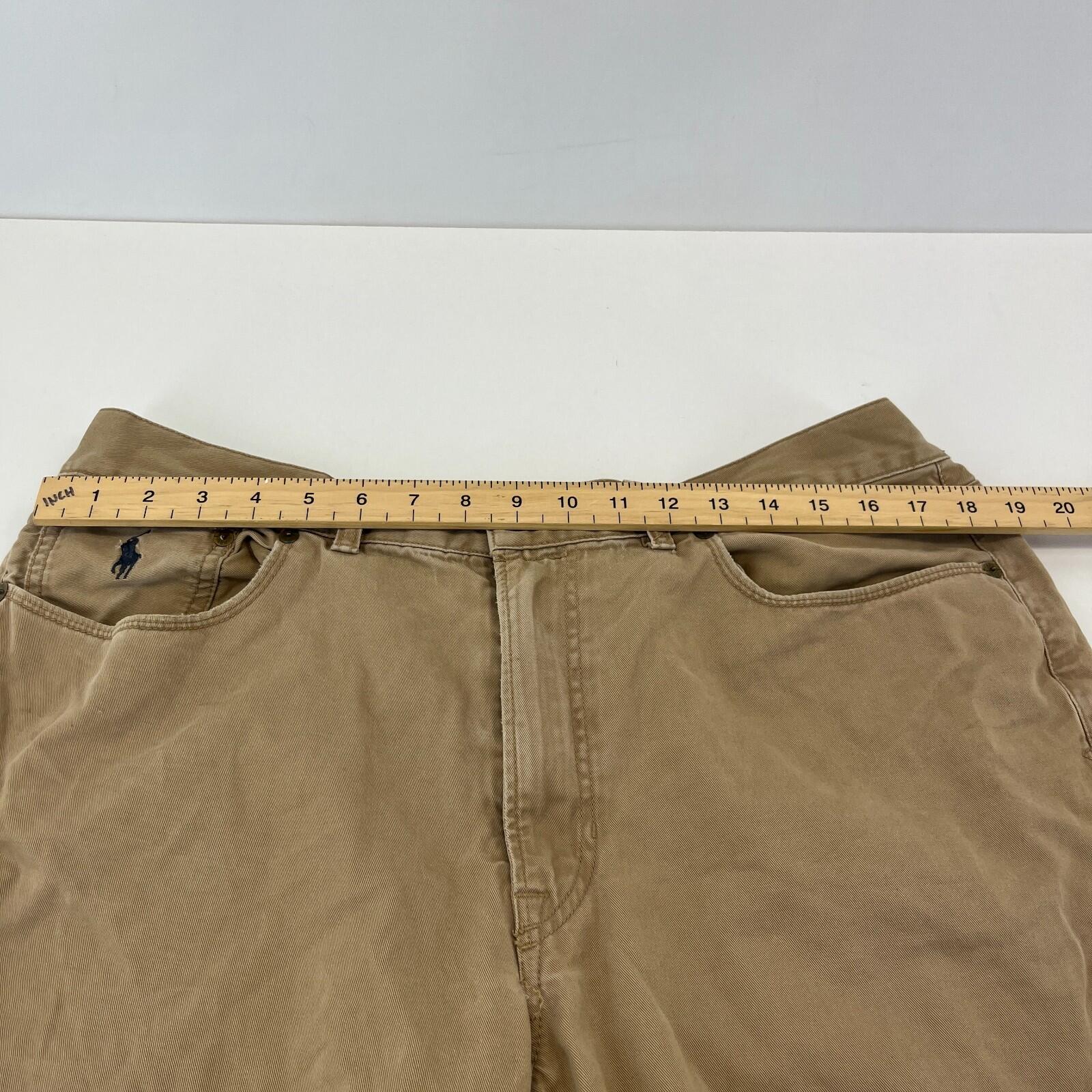 Polo Ralph Lauren Beige Chino Trousers Men's Straight Leg W38" L30"
