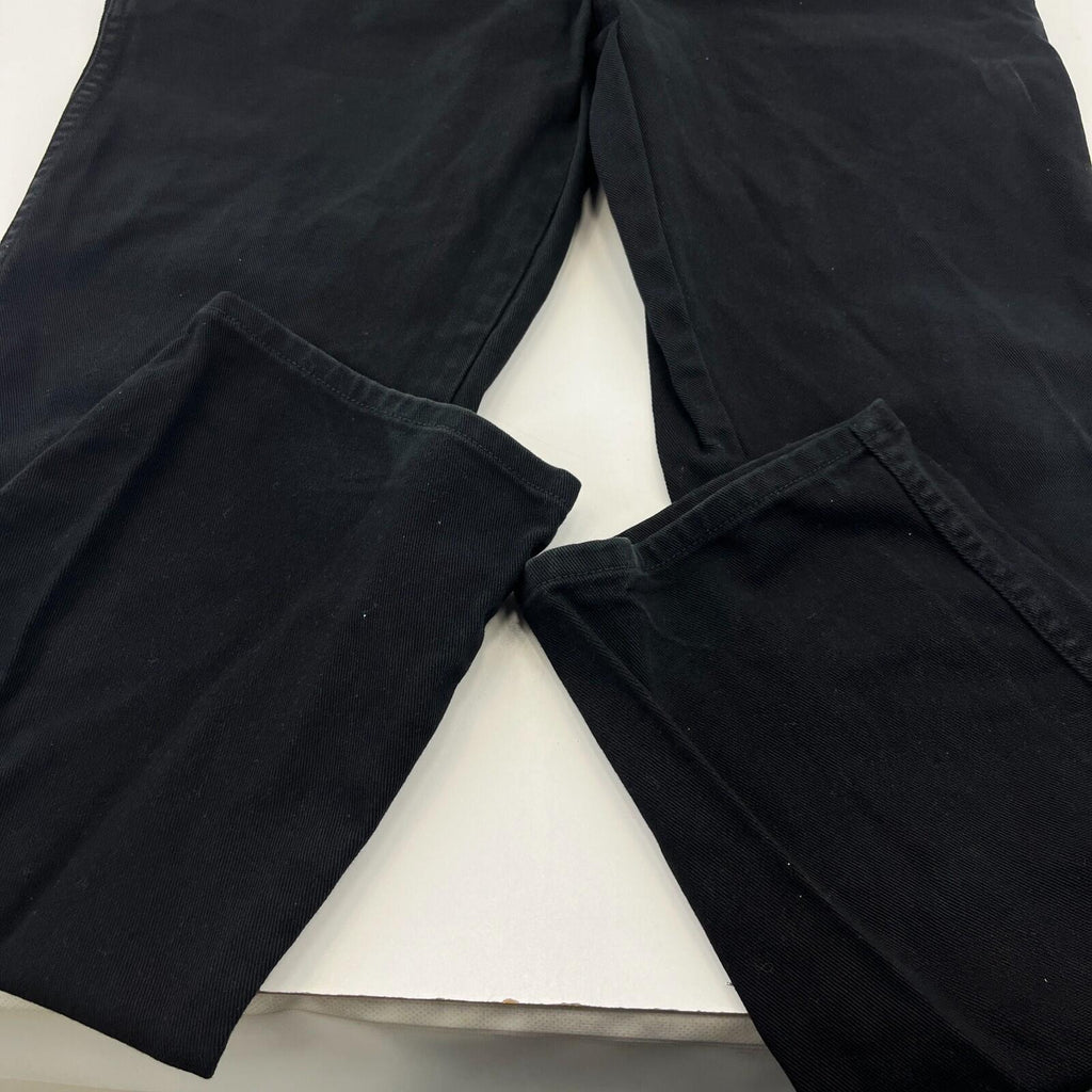 Wrangler Texas Straight Leg Jeans in Black 100% Cotton Waist 38" Leg 34" W38 L34