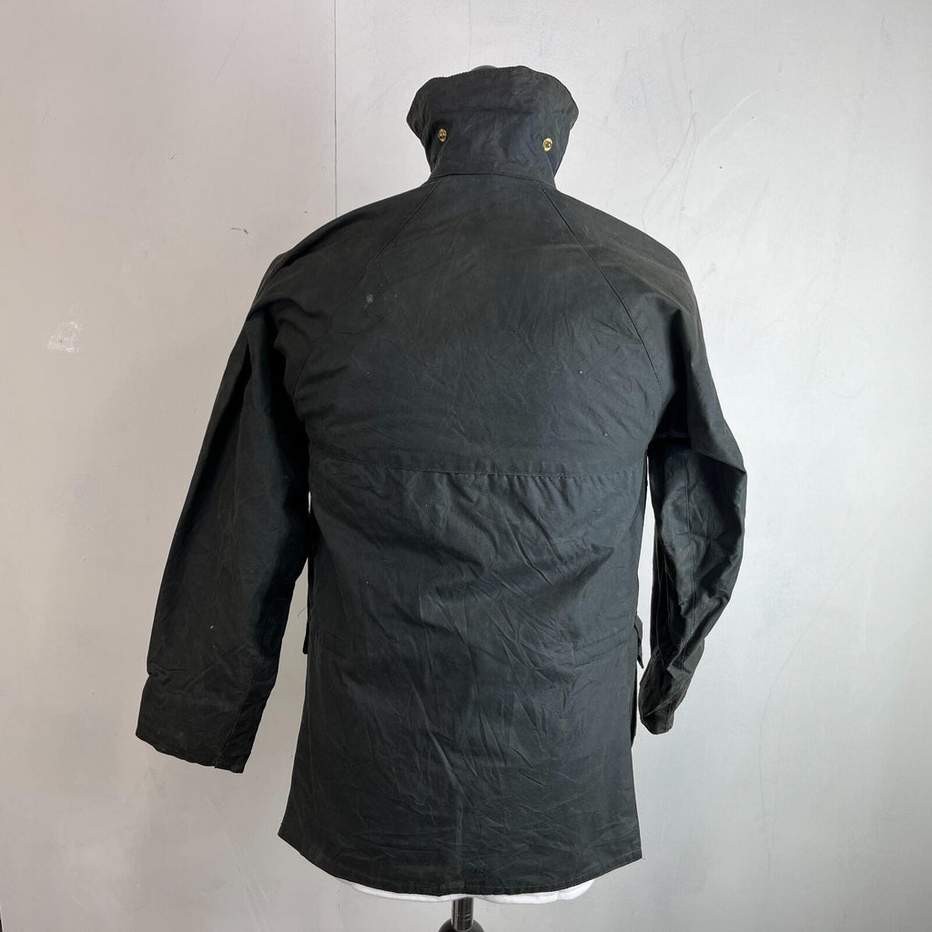 John Partridge Women's Wax Jacket in Black Waxed Cotton size 34 (XS)
