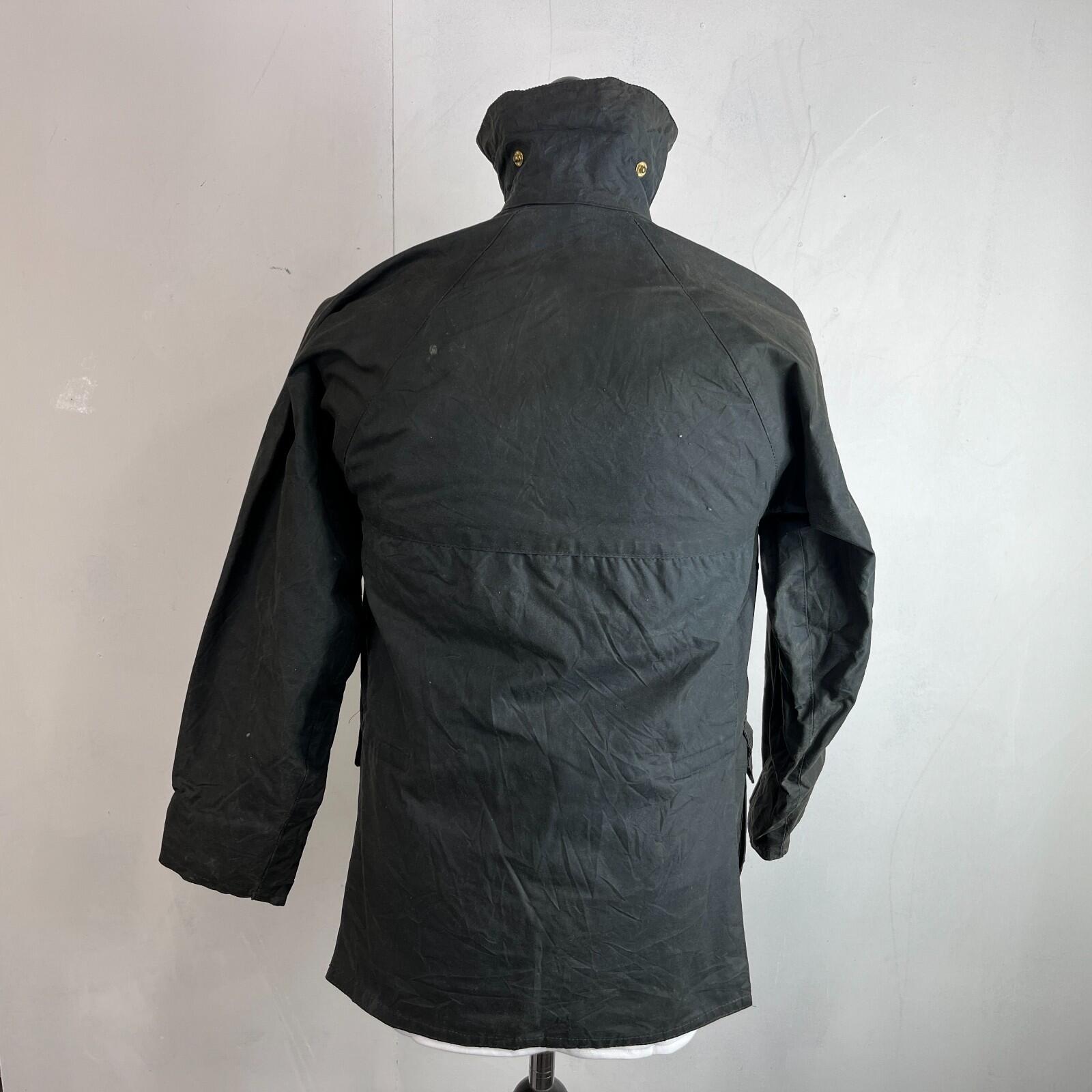 John Partridge Women's Wax Jacket in Black Waxed Cotton size 34 (XS)