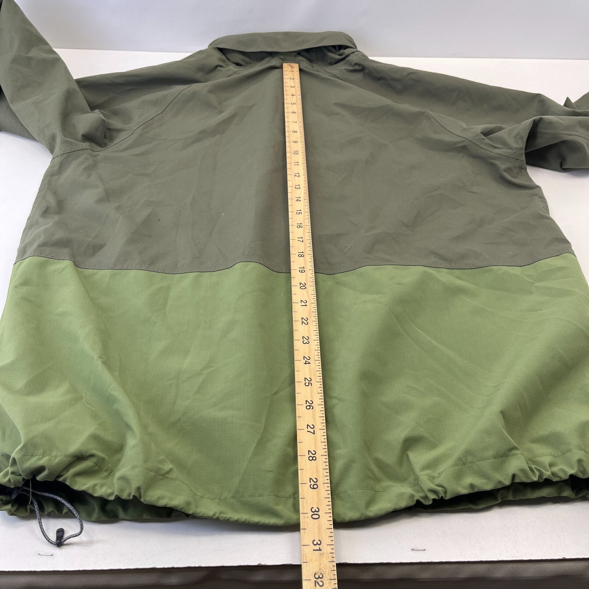 TOG24 Mens Waterproof Hiking Jacket with Stow Hood size 2XL Green Coat Outdoor