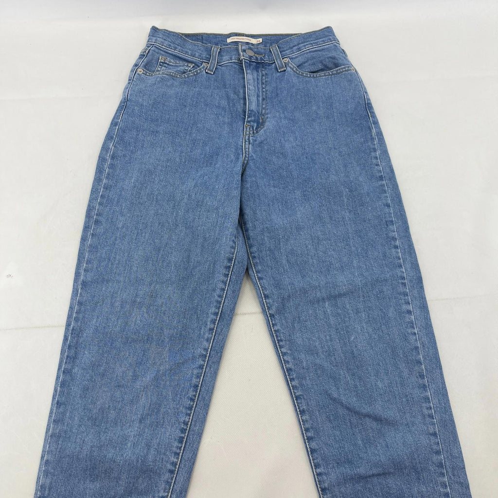 Levi's High Waisted Taper Jeans W26" L27" Levi Strauss Blue Denim