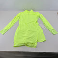 Lululemon Nulux Long Sleeve Tennis Dress Style LW1DQLS Fluoro Yellow UK size 10