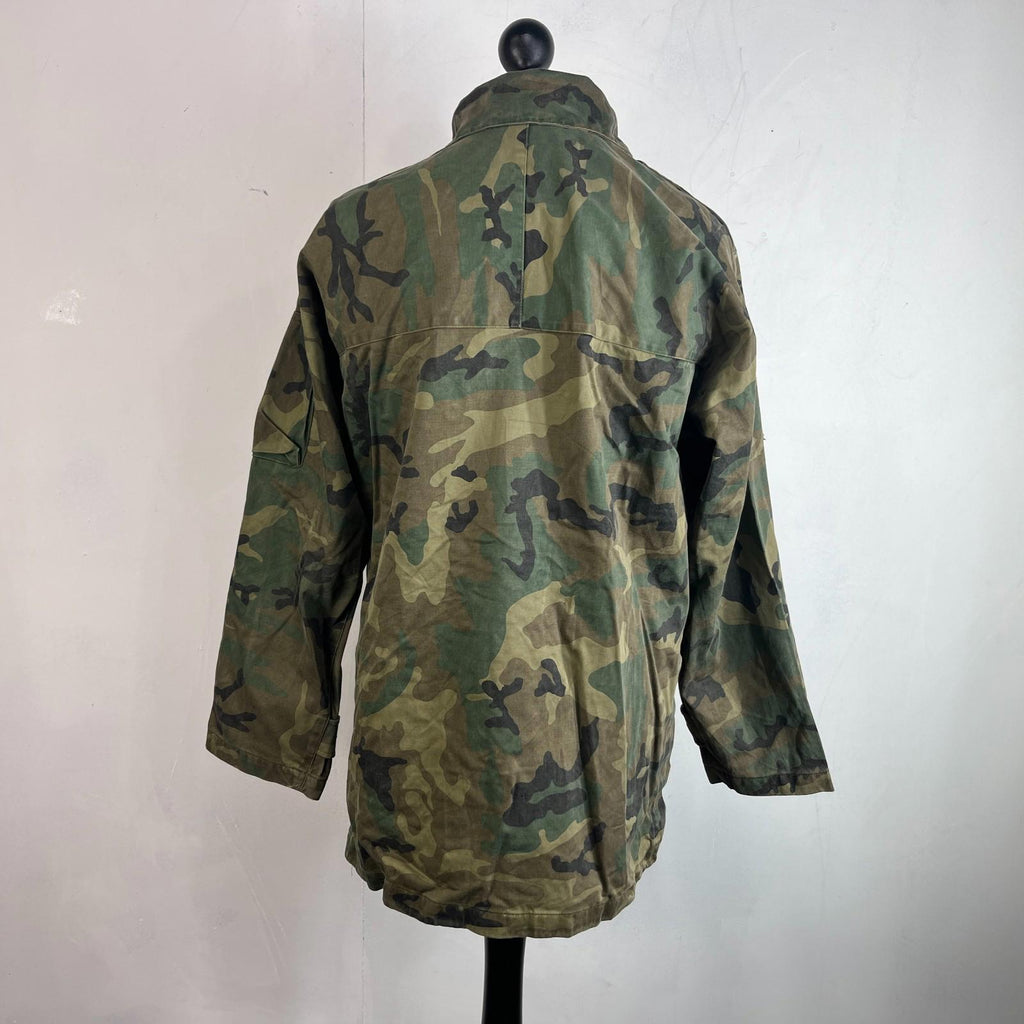 Spanish Military Army Issue Waterproof Combat Jacket Woodland Camouflage size L