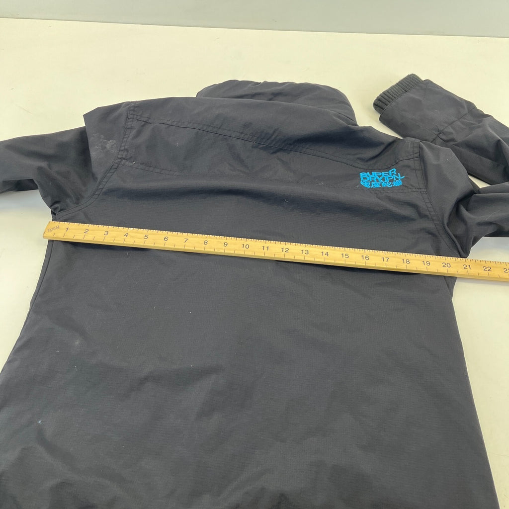 SuperDry Women's Windcheater Jacket in Black & Blue size XL