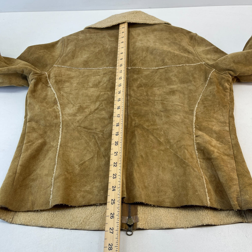 Vintage GAP Suede Leather Jacket Fleece Lined Ladies size Large