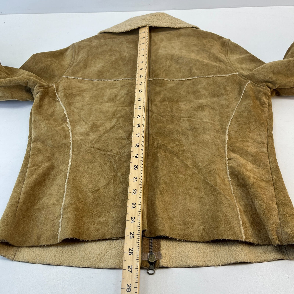 Vintage GAP Suede Leather Jacket Fleece Lined Ladies size Large
