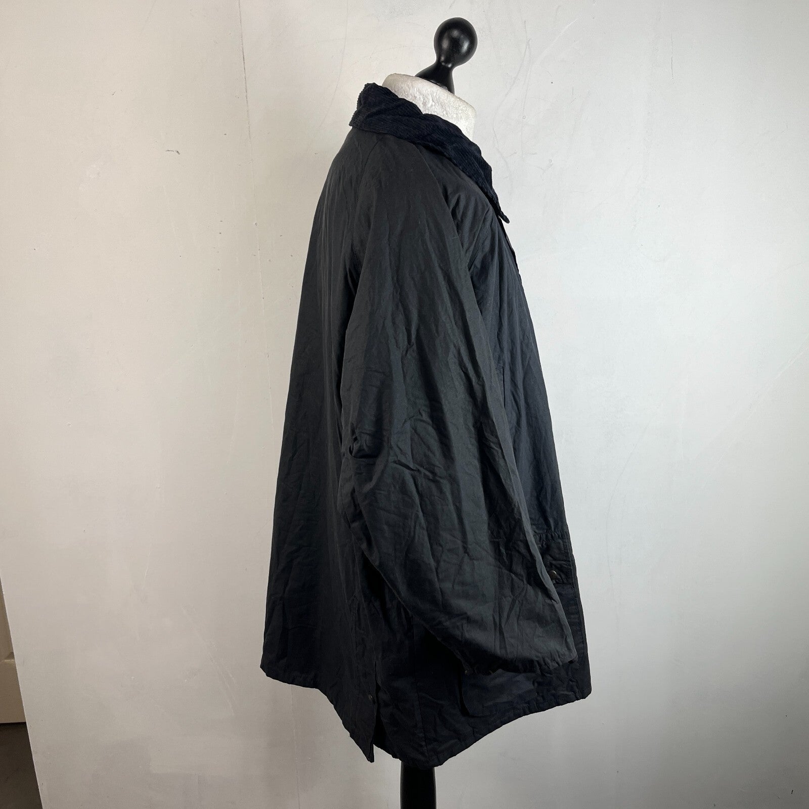 Lufthansa by Bearwood Men's Wax Cotton Jacket Black size 3XL Made in England