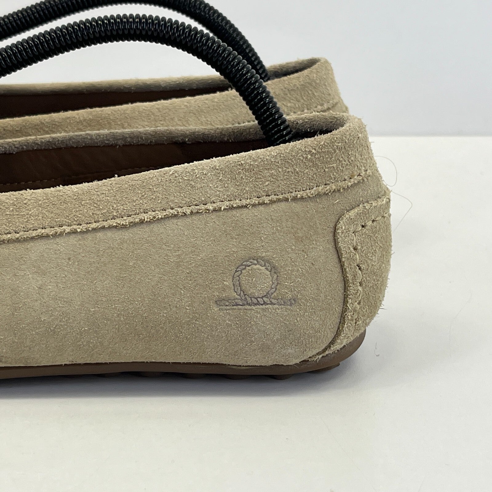 Chatham Parker Shoes Men’s Suede Leather Moccasin Loafers size 8 Beige