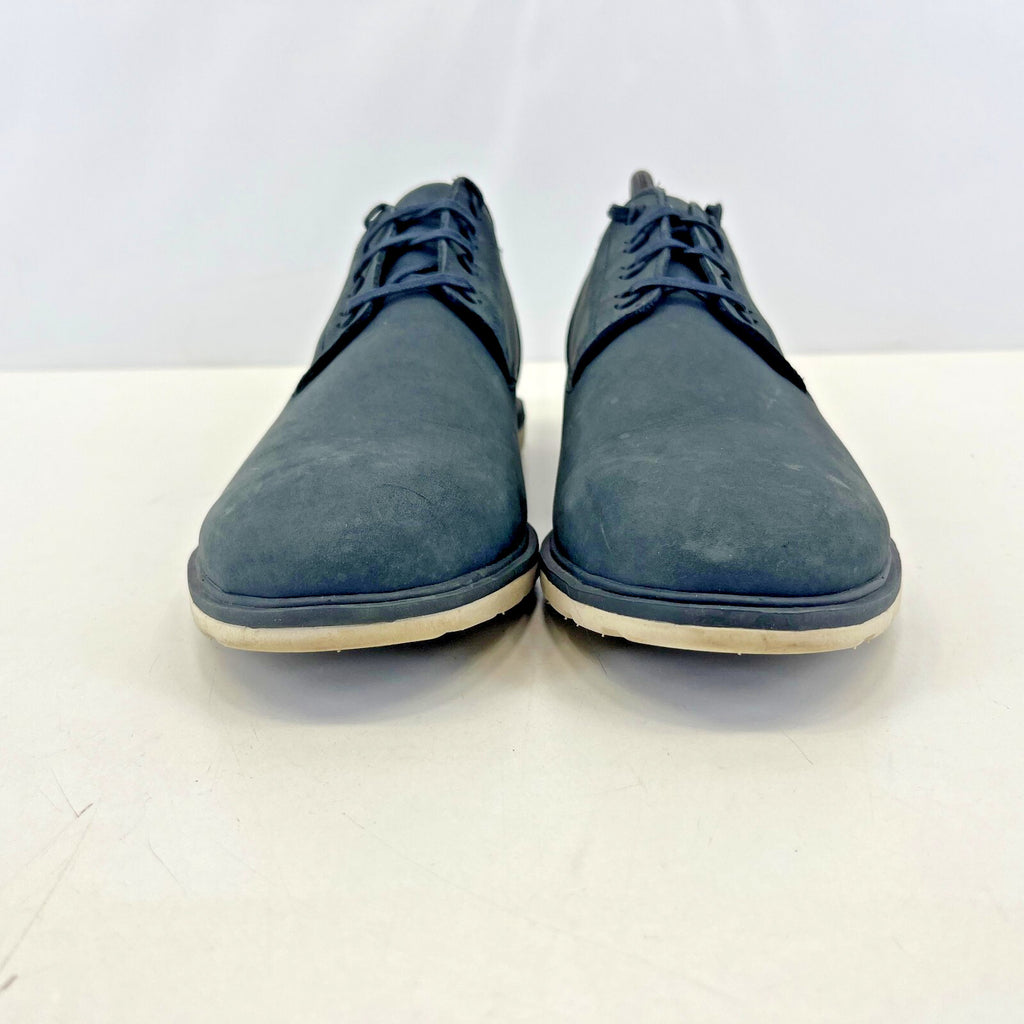 Clarks Cushion Soft Mens Nubuck Leather Lace Up Shoes Dark Grey size 9 G - EU 43