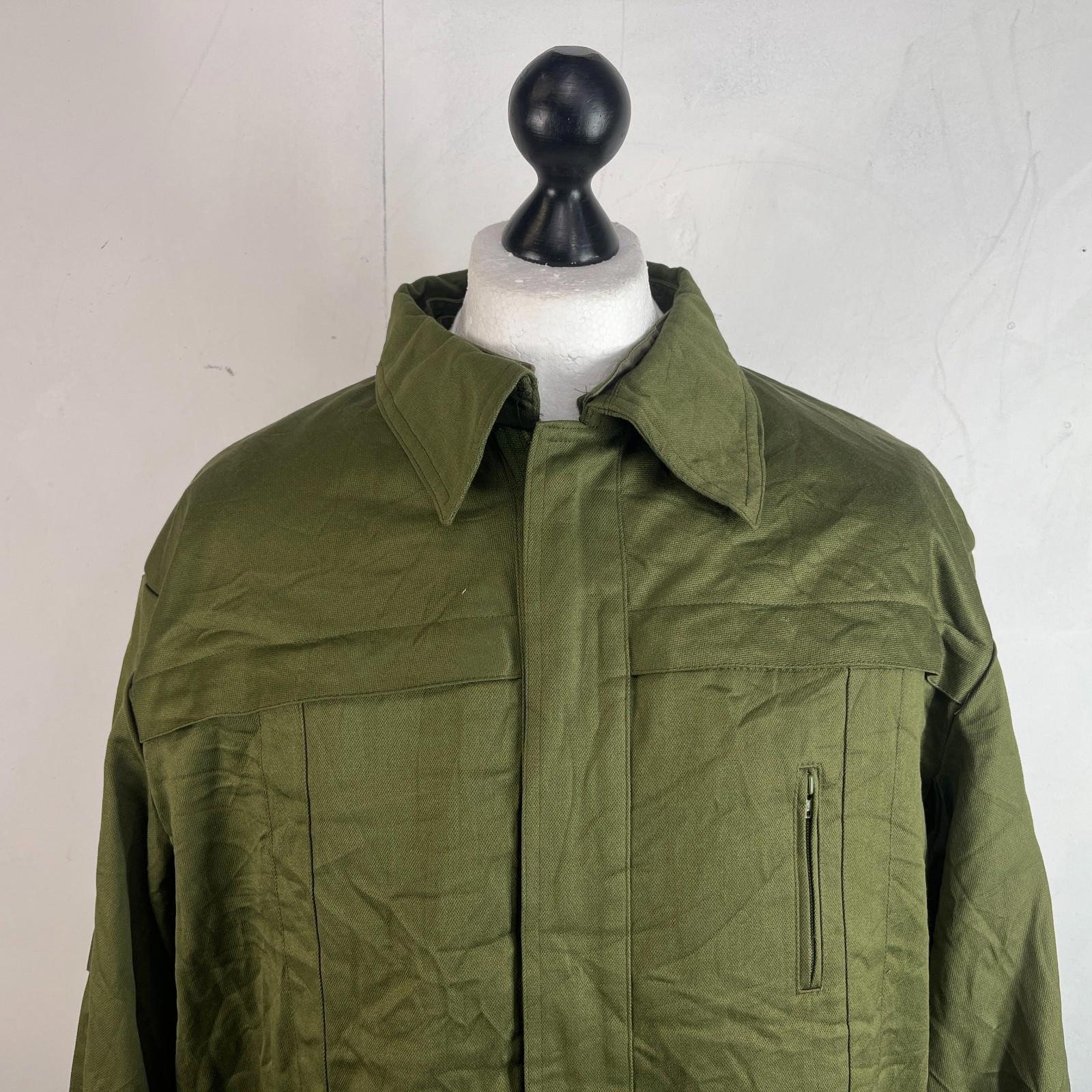 Vtg Norskin 80's German Polizei Denim Work Jacket Chore Coat OG Green Size EU 56