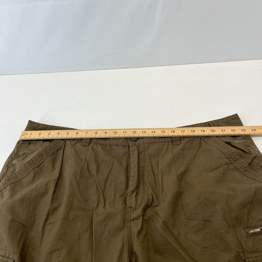 Kam Cargo Trousers Pants with Zip Off Legs Khaki Brown size 48R L32"