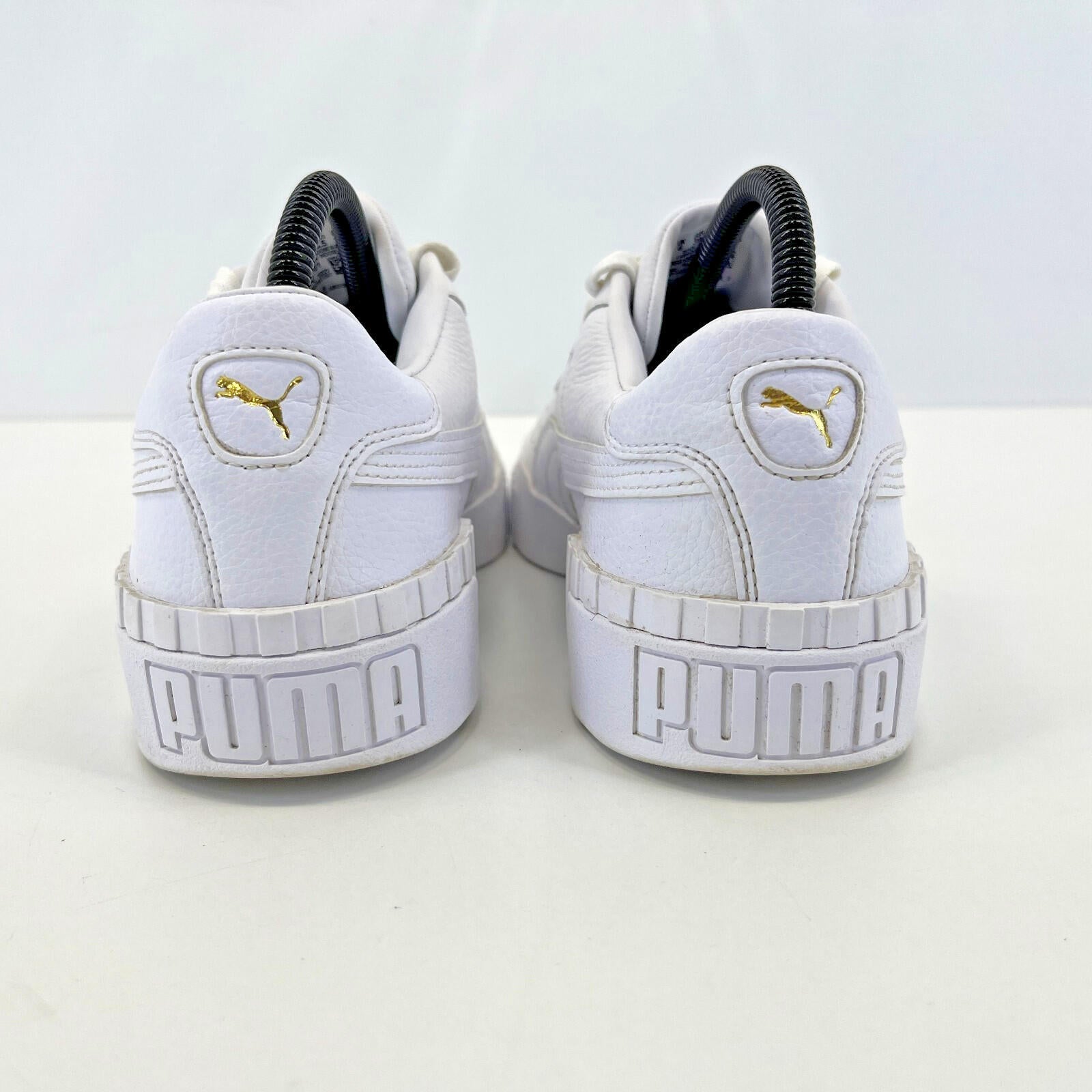 Puma Cali Chunky White Leather Trainers size UK 6  EU 39