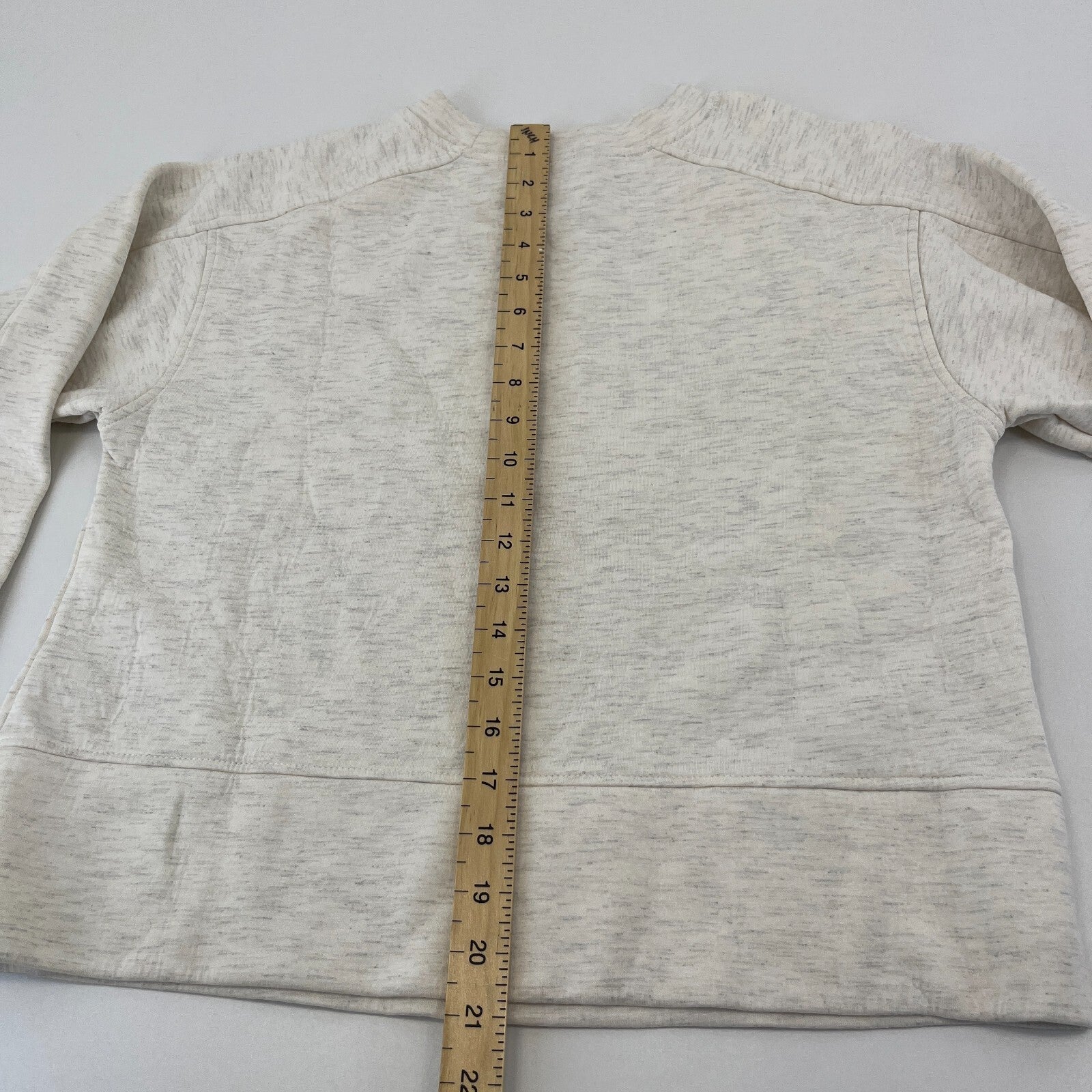 Sweaty Betty Women's Wind Down Crew Neck Sweatshirt Pullover size XS/8 White