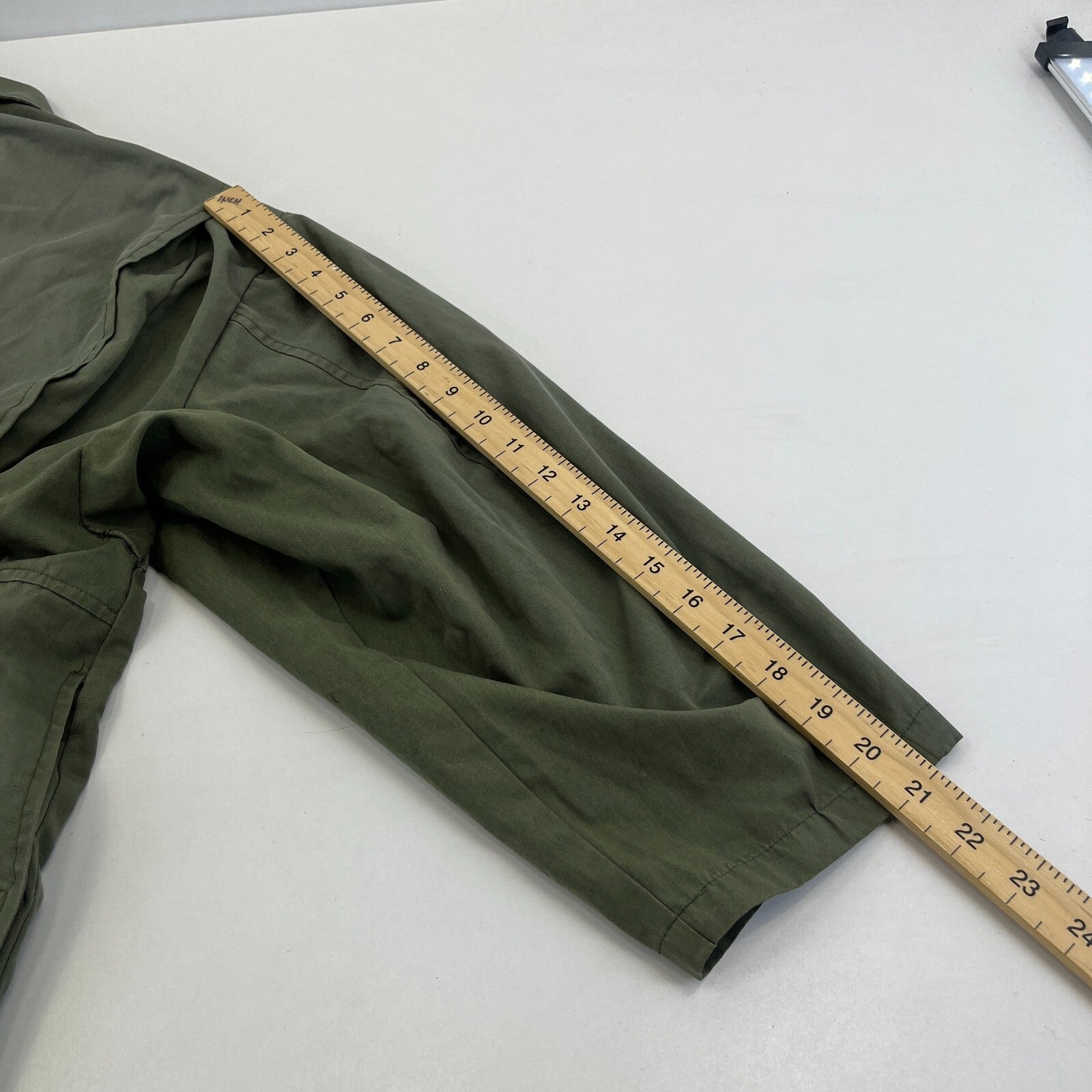 Decathlon Cropped Sleeve Shooting Hunting Jacket w/ Poachers Pocket Green UK 2XL
