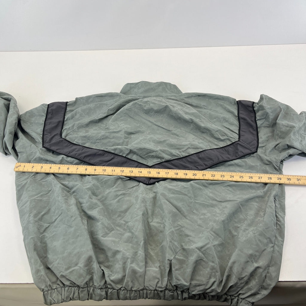 US Army Bomber Jacket Grey Digital Print Windbreaker US size Large