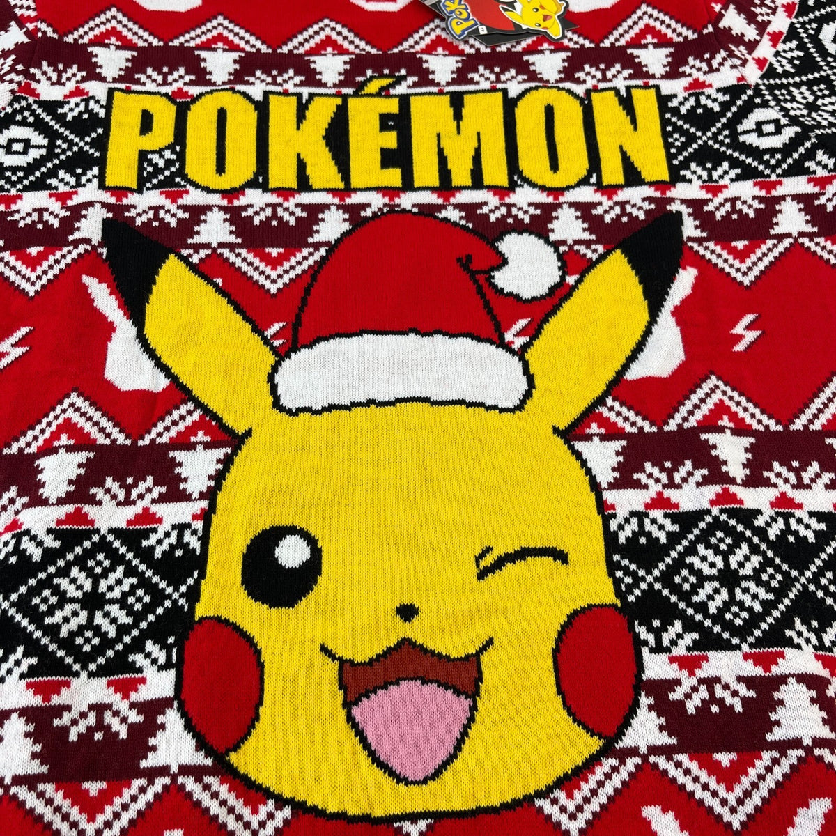 Pokémon Pikachu Christmas Jumper Sweater Red size 2XL - New with Tags