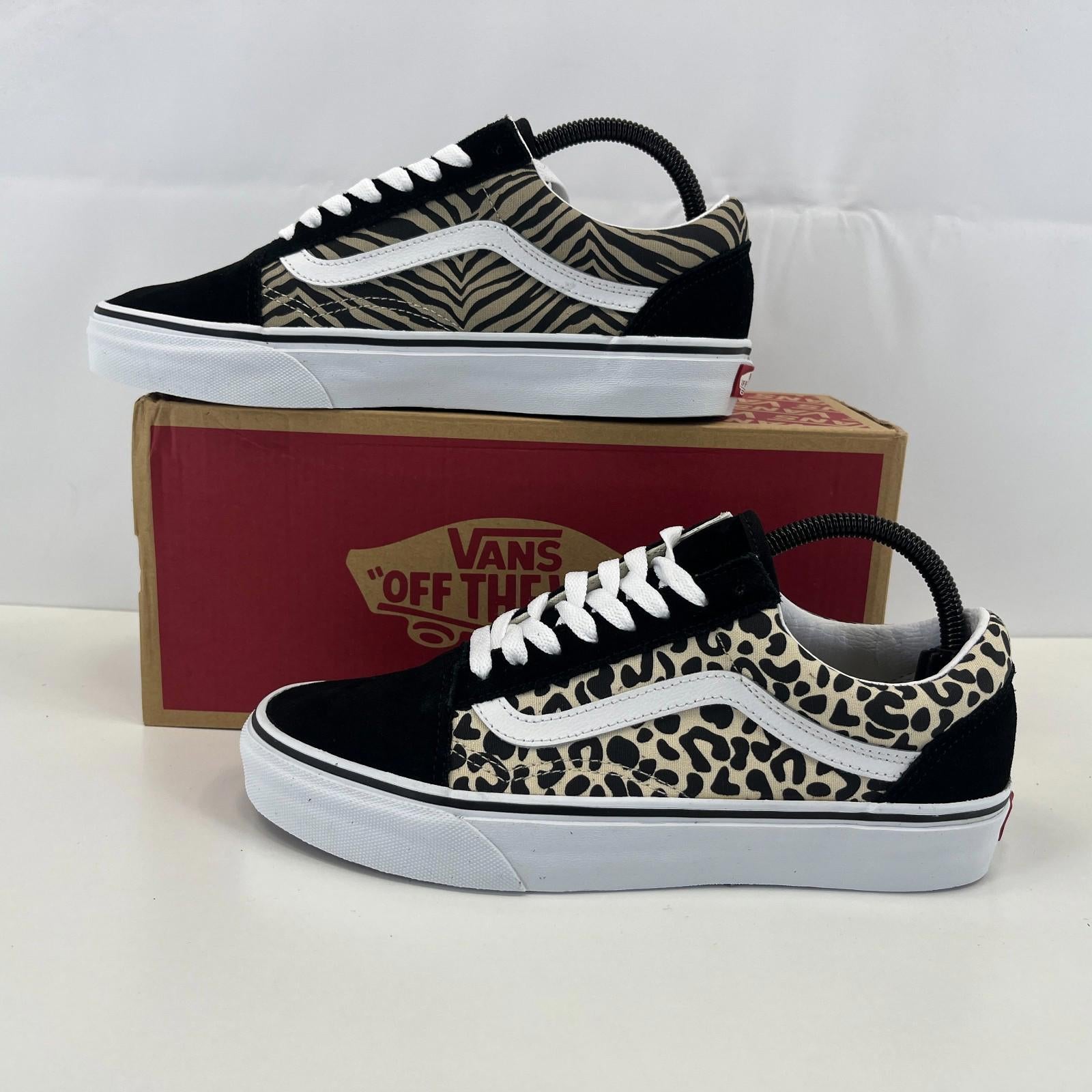 Vans Safari Animal Print Low Top Trainers size UK 6.5 EU 40 - New in Box