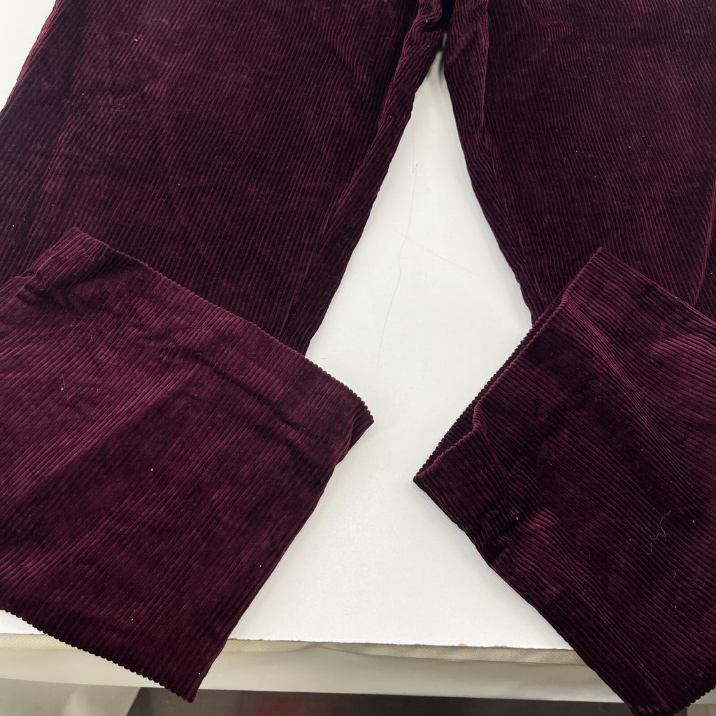 Blue Harbour Corduroy Cord Trouser Burgundy Red W38" L30"