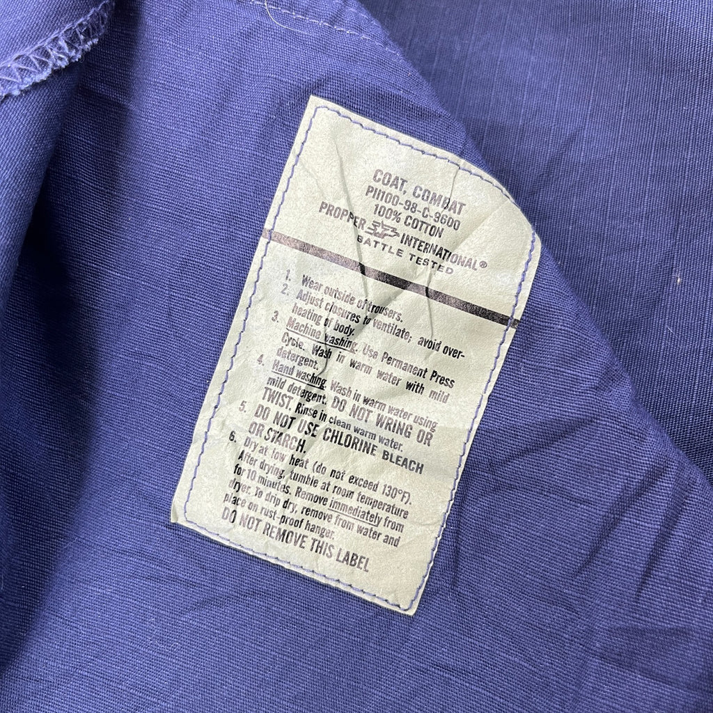 US Navy Chore Jacket Navy Blue Ripstop Workwear size XL-Regular