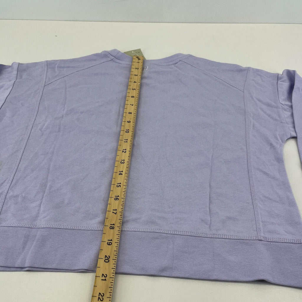Sweaty Betty After Class Crop Sweatshirt Lilac Heather Purple size Small