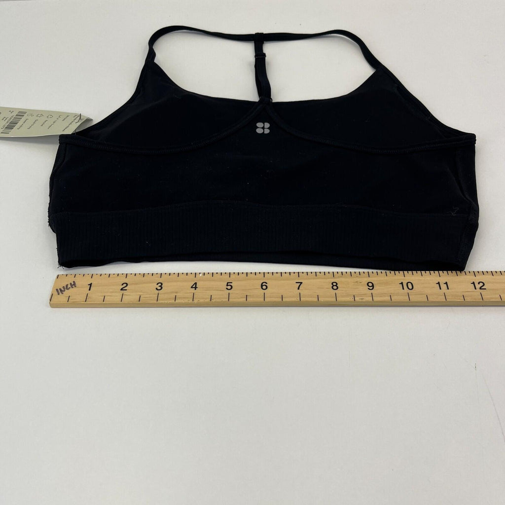 Sweaty Betty Ultimate Studio Ribbed Bra in Black size Medium