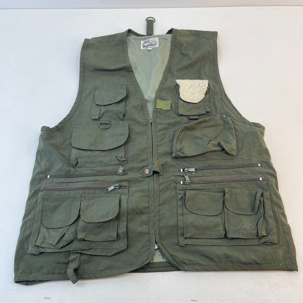 Ayu Hunters Gilet Mens Hunting Shooting Fishing Vest Olive Green size 2XL