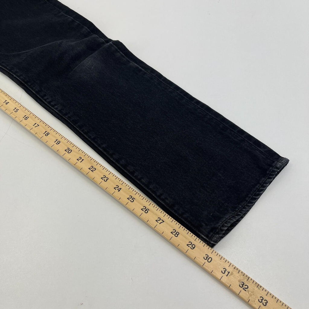 Levi 501 Jeans Black Denim Slim Straight Fit Women's W29" L30"