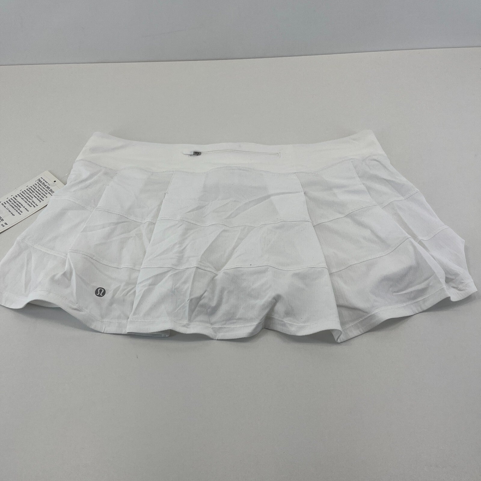 Lululemon Pace Rival MR Skirt Skort White Internal Shorts size US 14 UK 18 BNWT