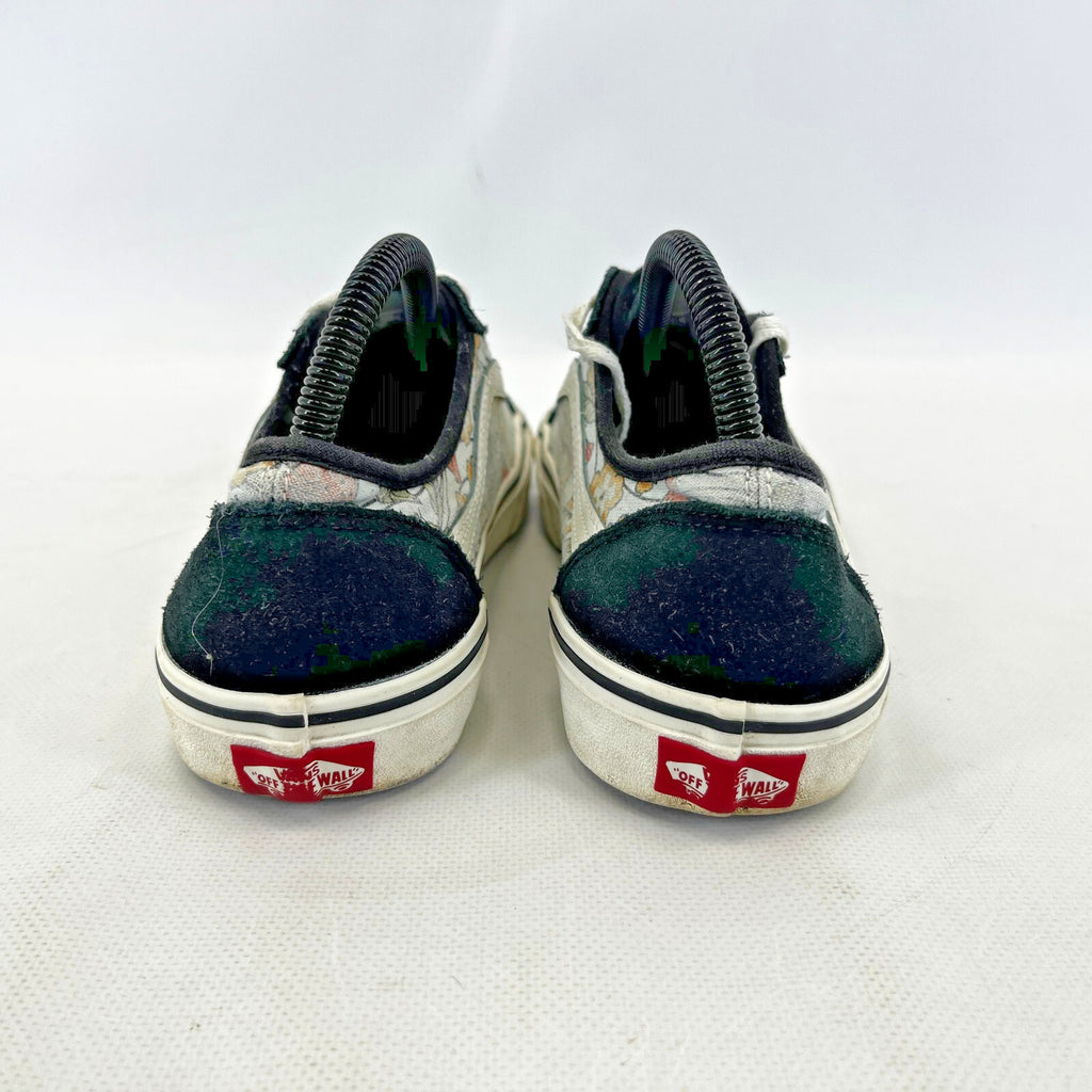 Vans Off the Wall Trainers Floral & Suede Low Top Skate Sneaker UK size 5.5