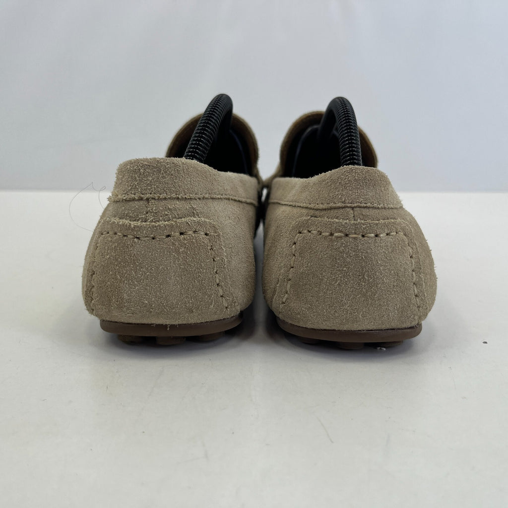 Chatham Parker Shoes Men’s Suede Leather Moccasin Loafers size 8 Beige