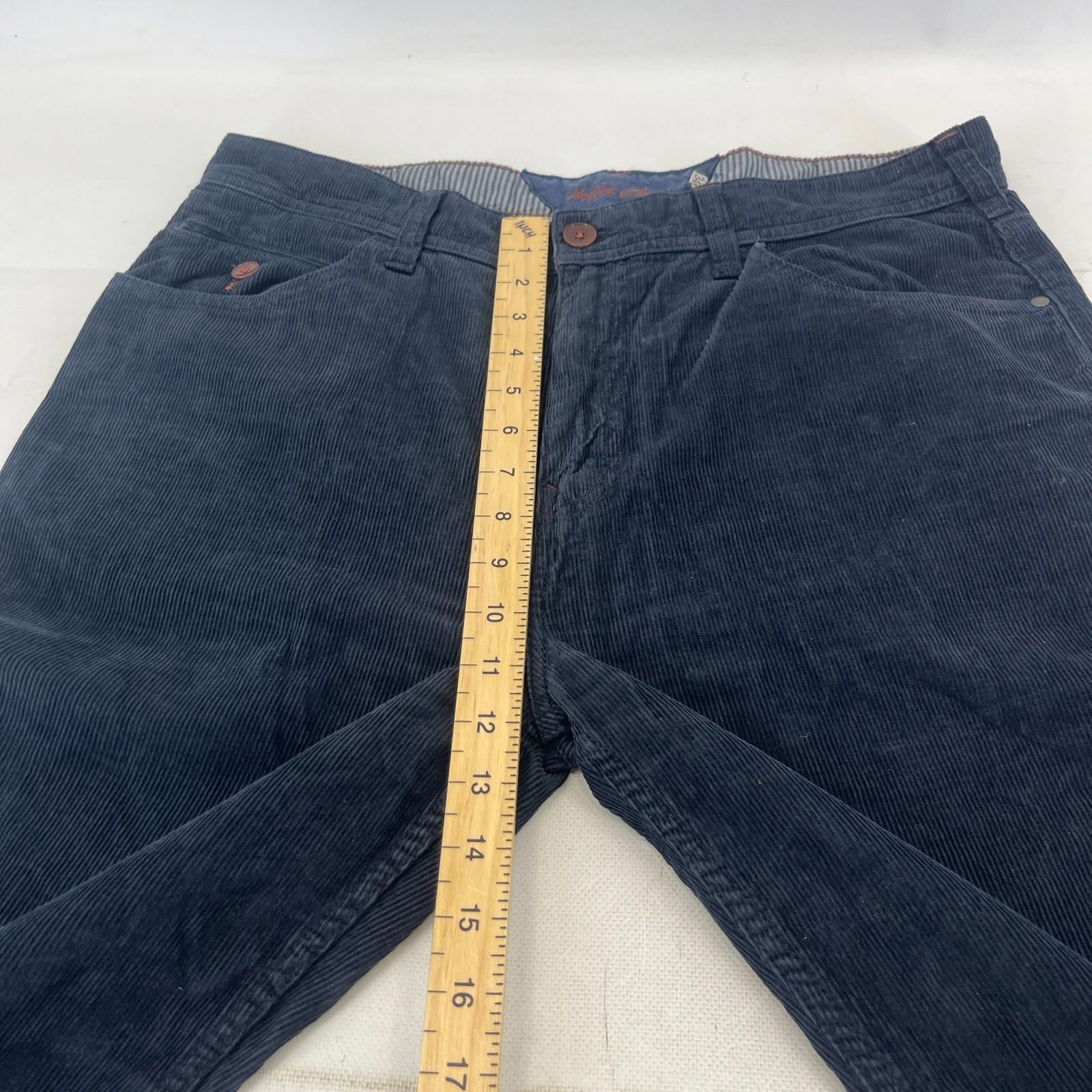White Stuff Men's Corduroy Trousers/Jeans Straight Leg Dark Blue size 34R