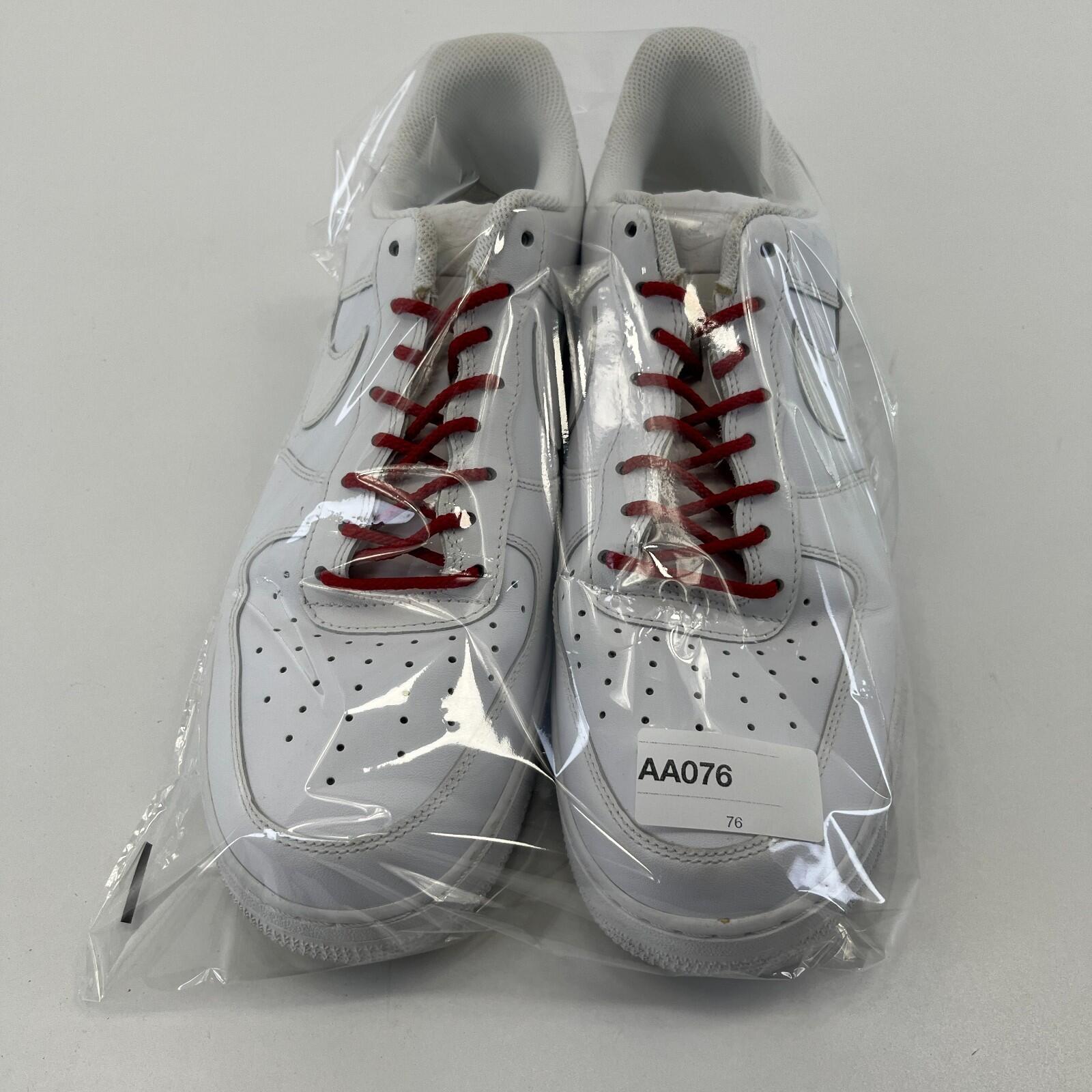 Nike Air Force 1  Trainers in White Leather UK size 11 / EU 46