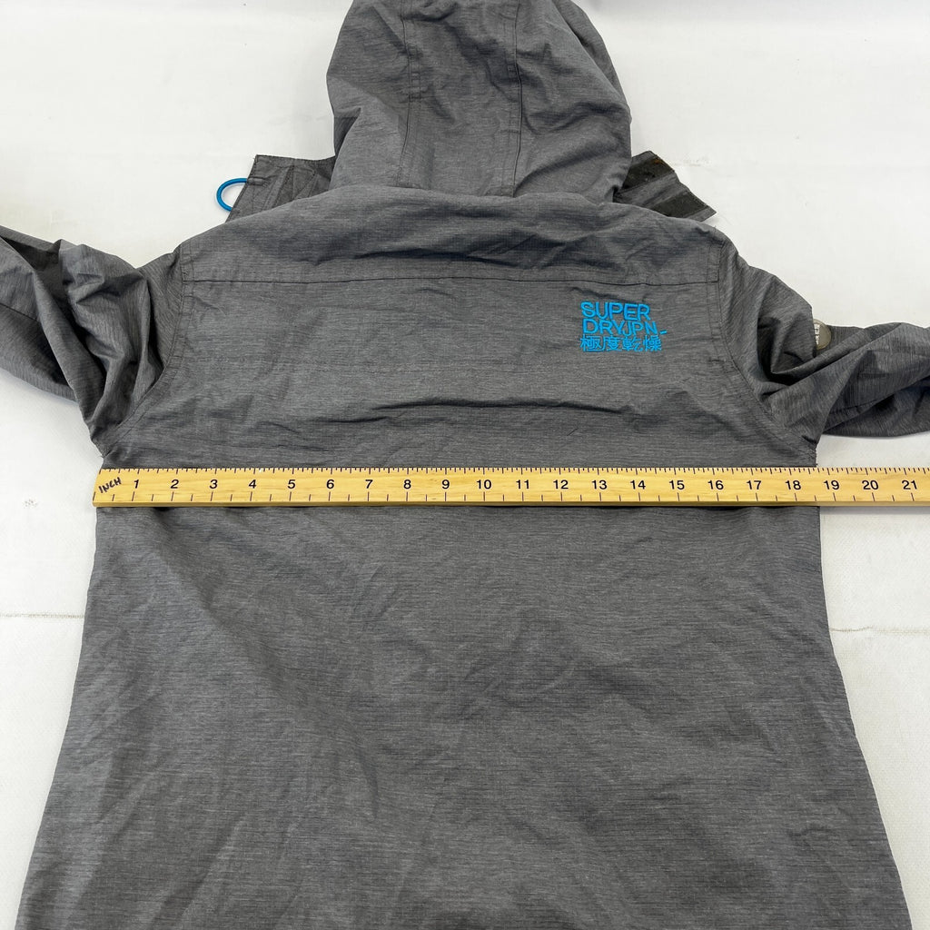 SuperDry Original Windcheater Jacket in Grey/Blue size Small Hooded