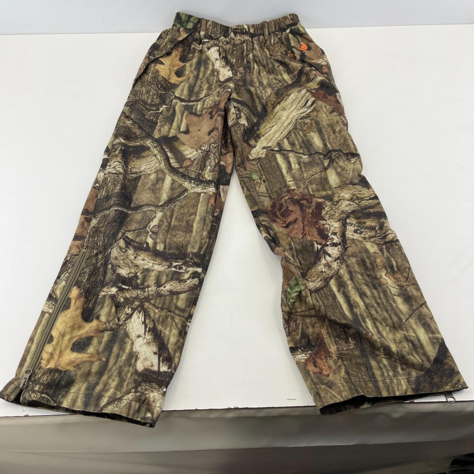 Mossy Oak Cargo Hunting Pants Youth size L (10/312) Real Tree Leaf Camo