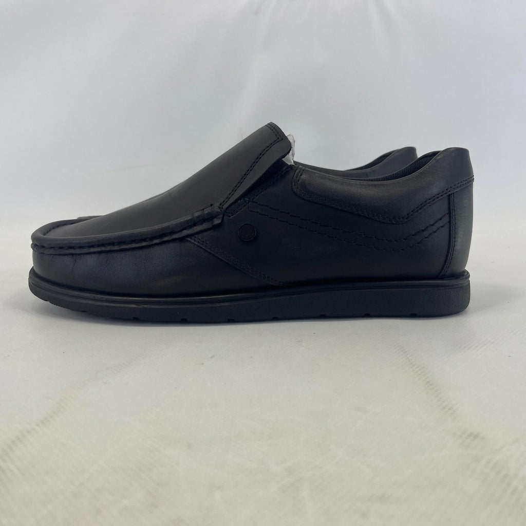 Pretty Green Waltham Slip On Shoes Moccasin Loafers Men's Black Leather size 7