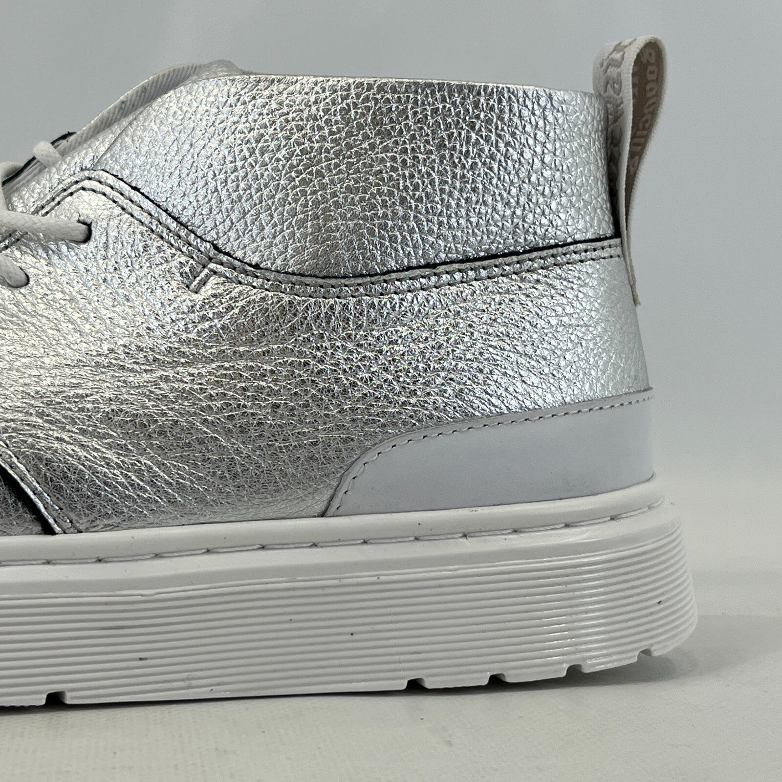 Dr Martens Jemima Silver & White Leather Kiltie Chukka Boots Shoes Womens UK 4