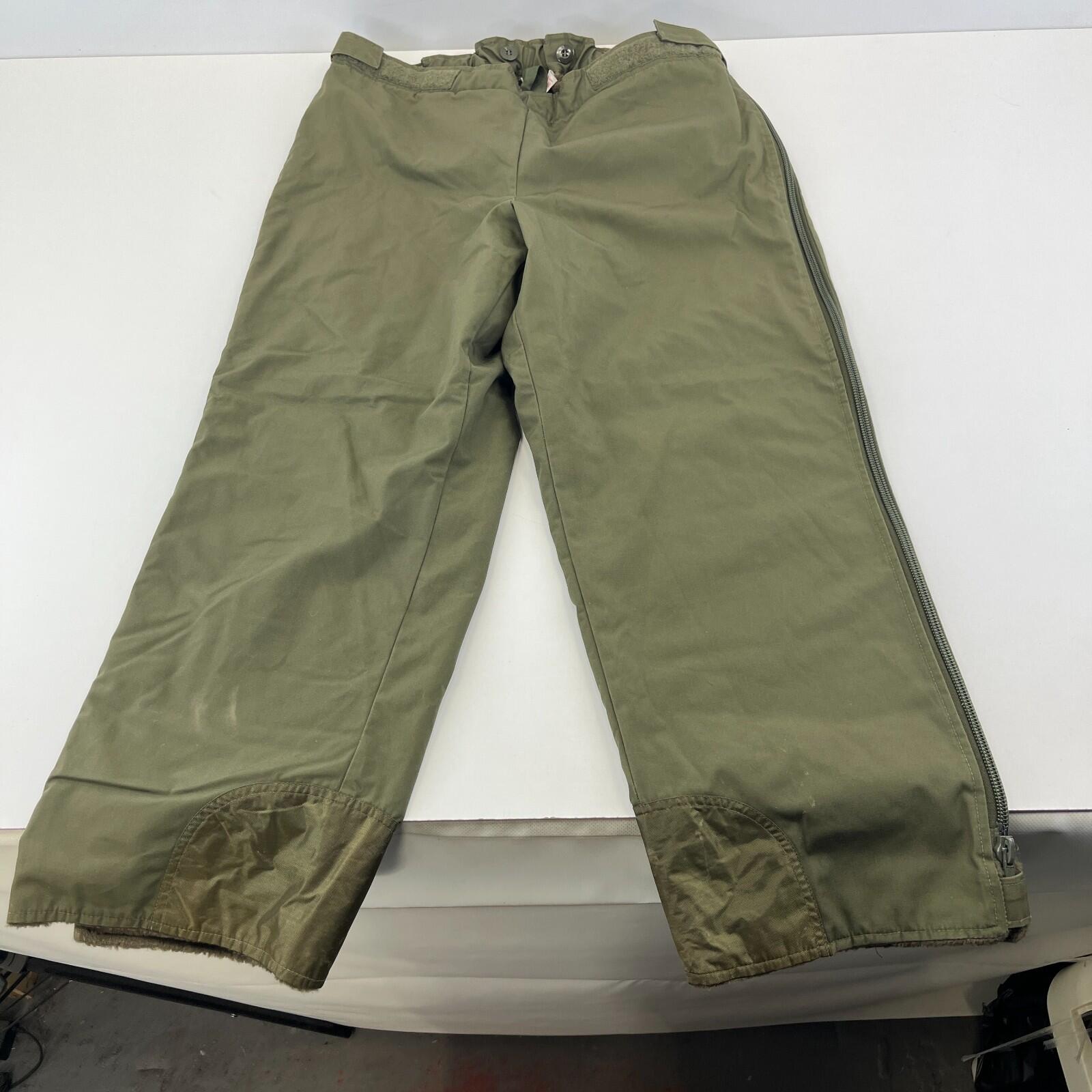 Army Fleece Lined Trouser Original German Military Waterproof Gore Tex Work Pant