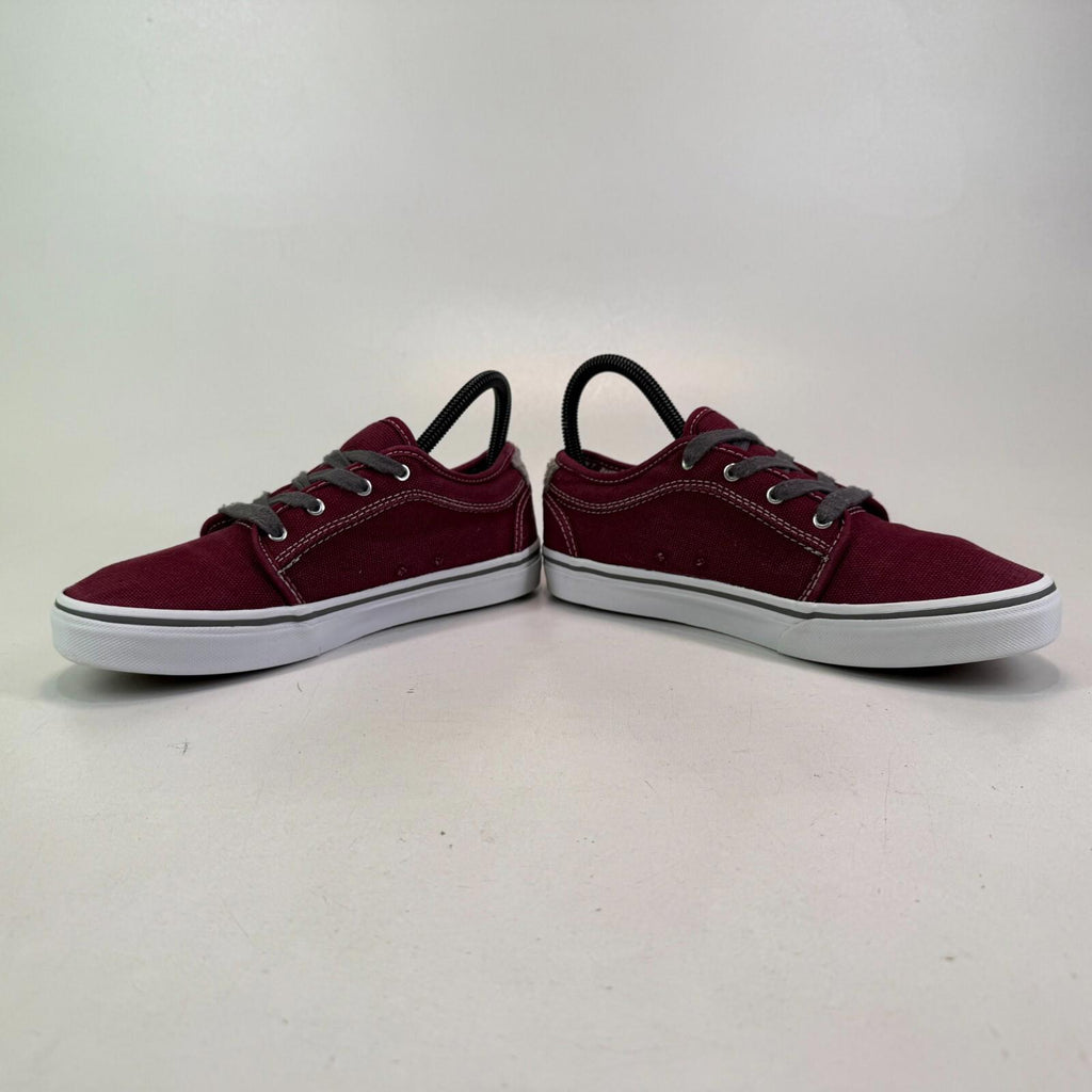 VANS Off the Wall Old Skool Classic Trainers Burgundy Red UK size 4 - VGC