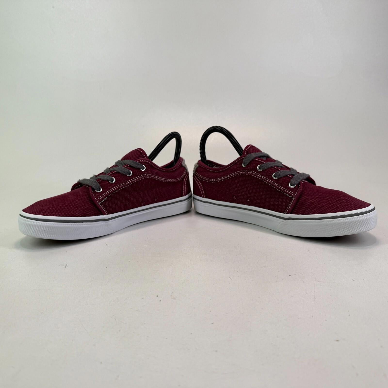 VANS Off the Wall Old Skool Classic Trainers Burgundy Red UK size 4 - VGC