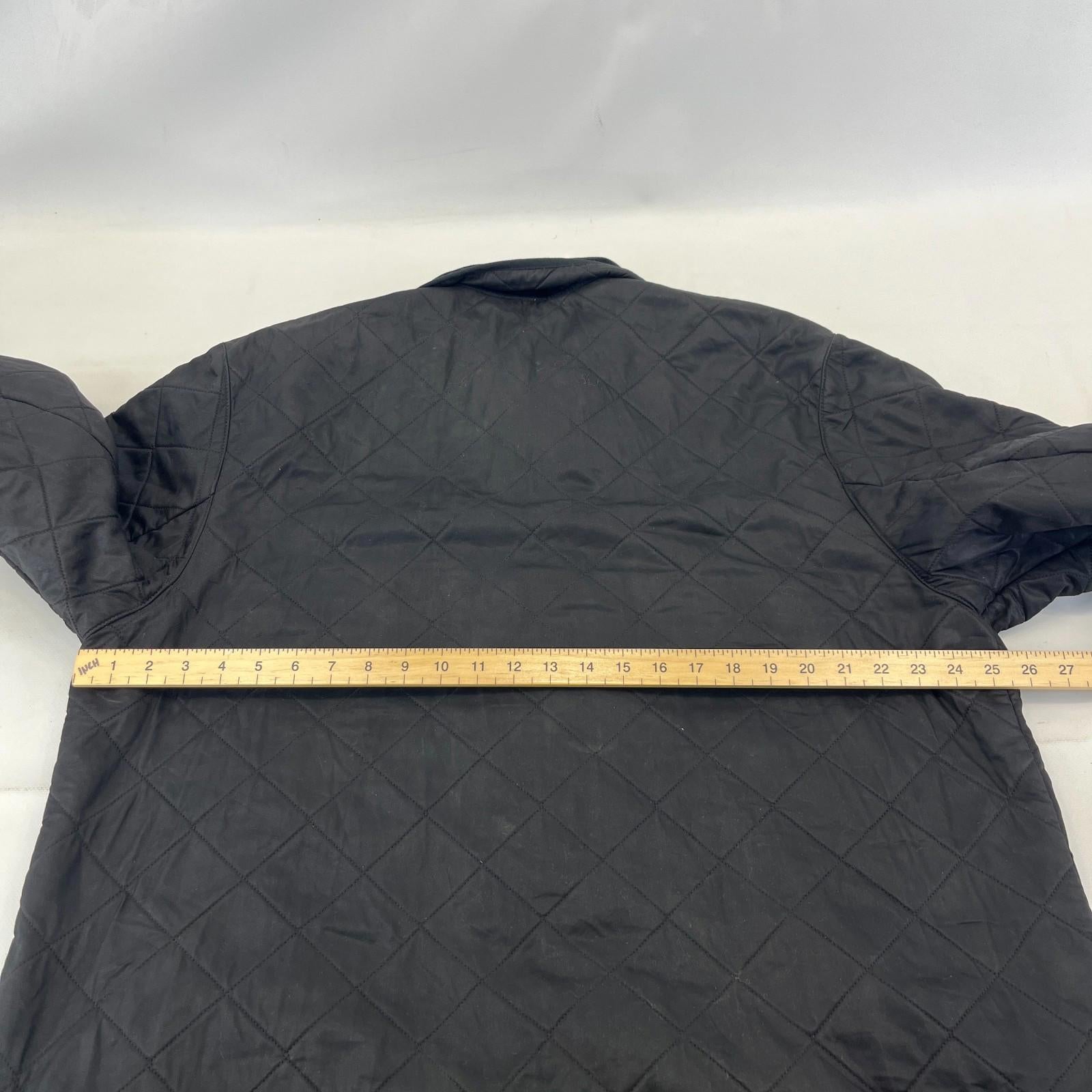 Barbour Duracotton Polarfleece Quilted Jacket in Black size XL
