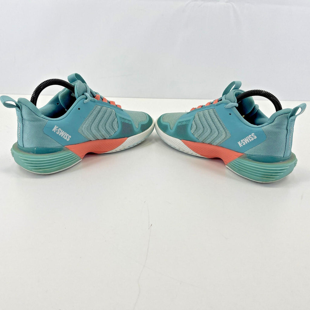 K-Swiss Ultrashot 3 Tennis Shoes in Turquoise & White - Women's size UK 5 EU 38