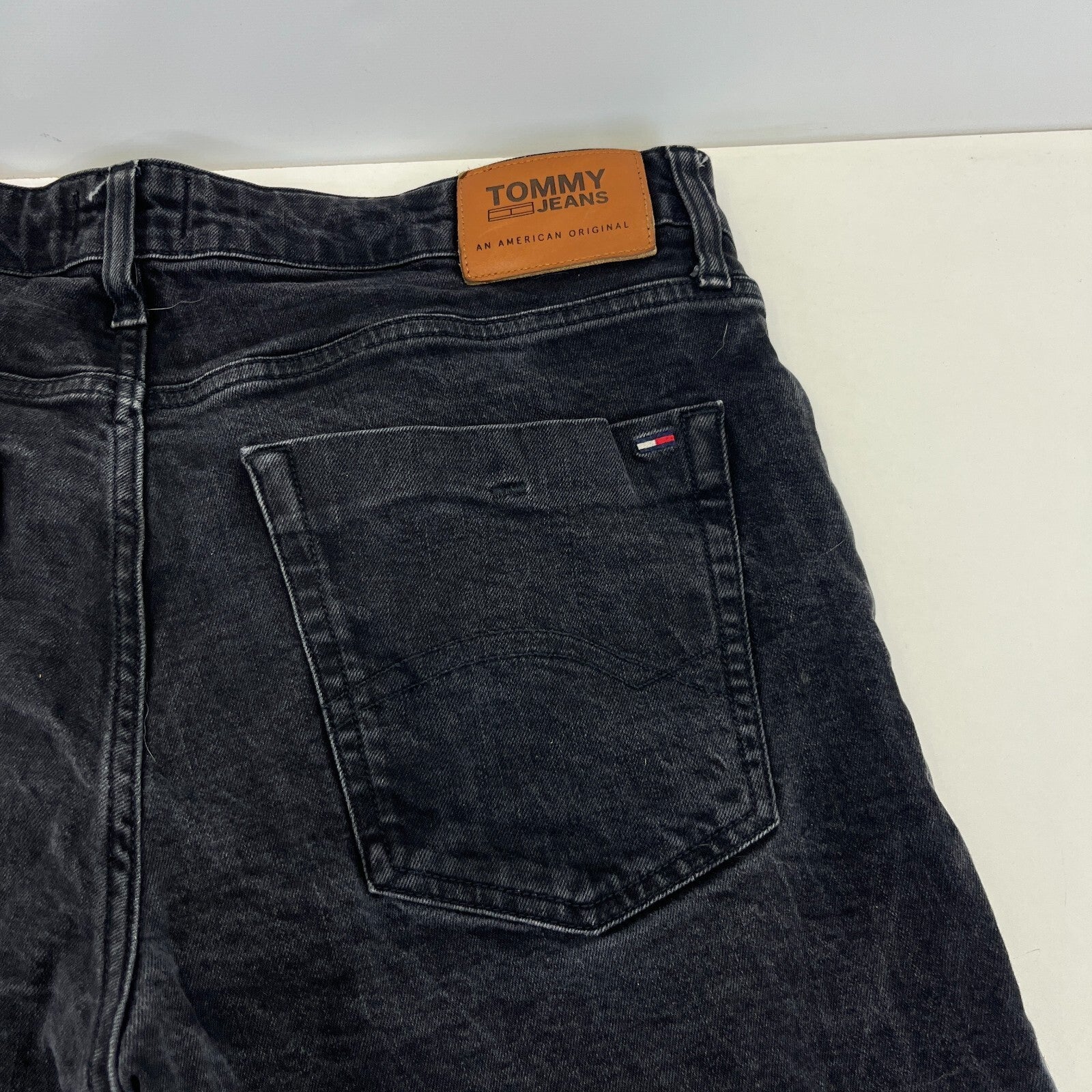 Tommy Hilfiger Scanton Jeans Mens W36" L34" Denim Slim Fit Stretch Black