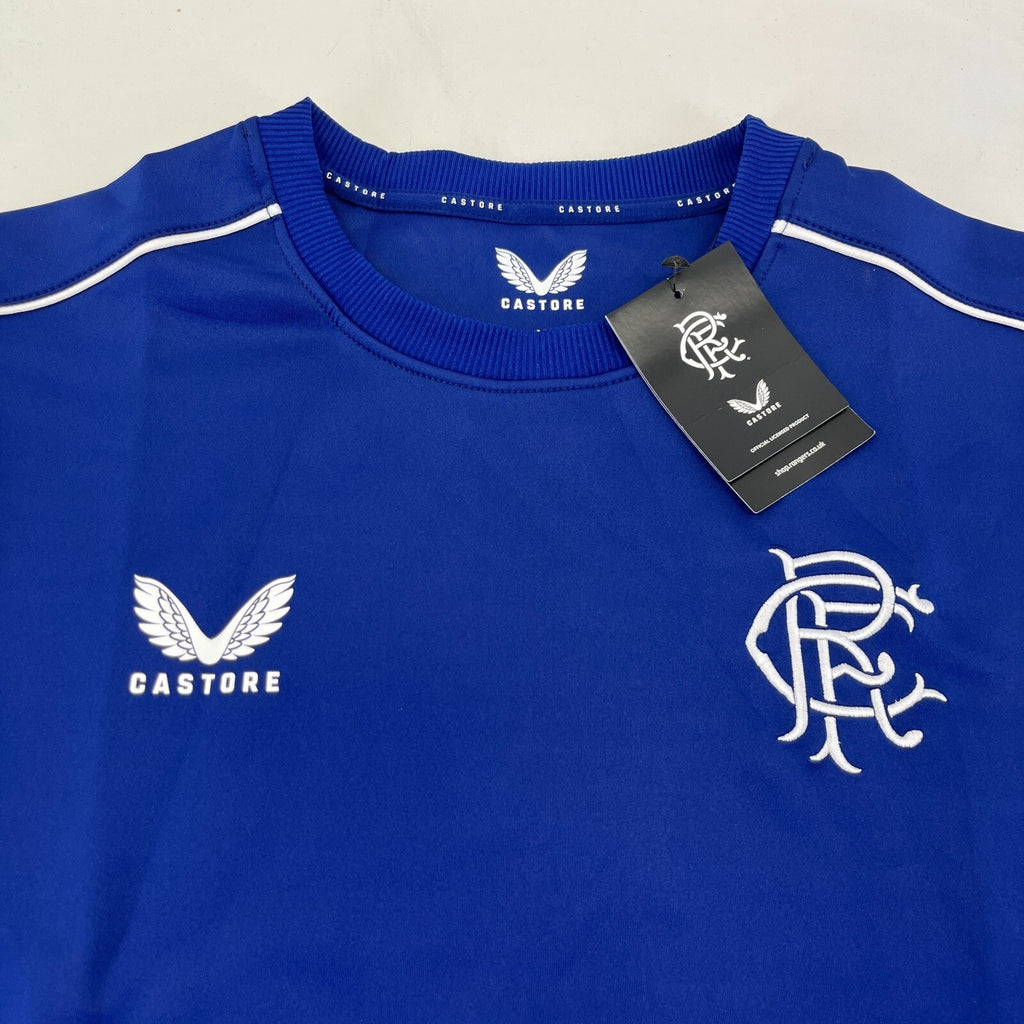 Official Glasgow Rangers FC Blue Match Day Sweatshirt Pullover Ladies size 16
