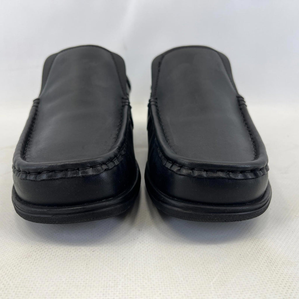 Pretty Green Waltham Slip On Shoes Moccasin Loafers Men's Black Leather size 8.5