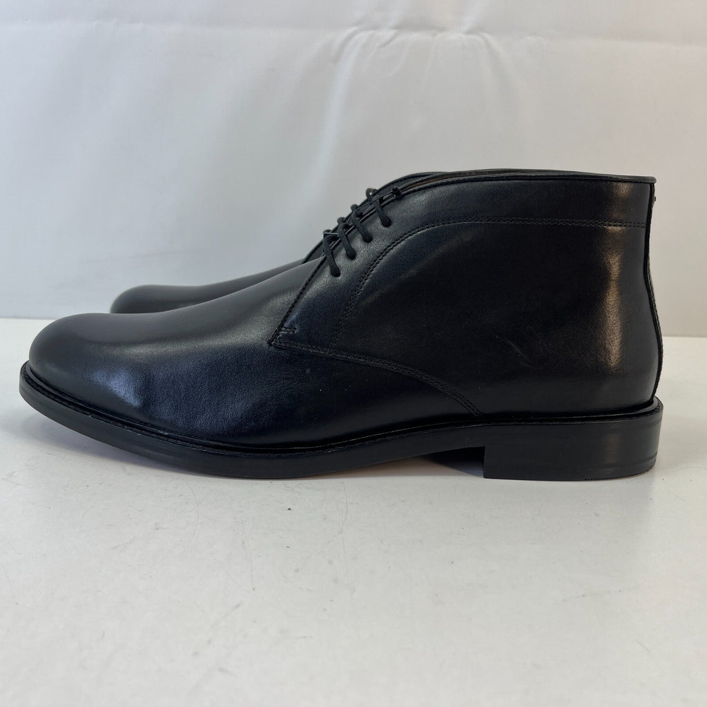 Marks & Spencer Sartorial Black Leather Smart Luxury Boots UK 10 RRP £120 New