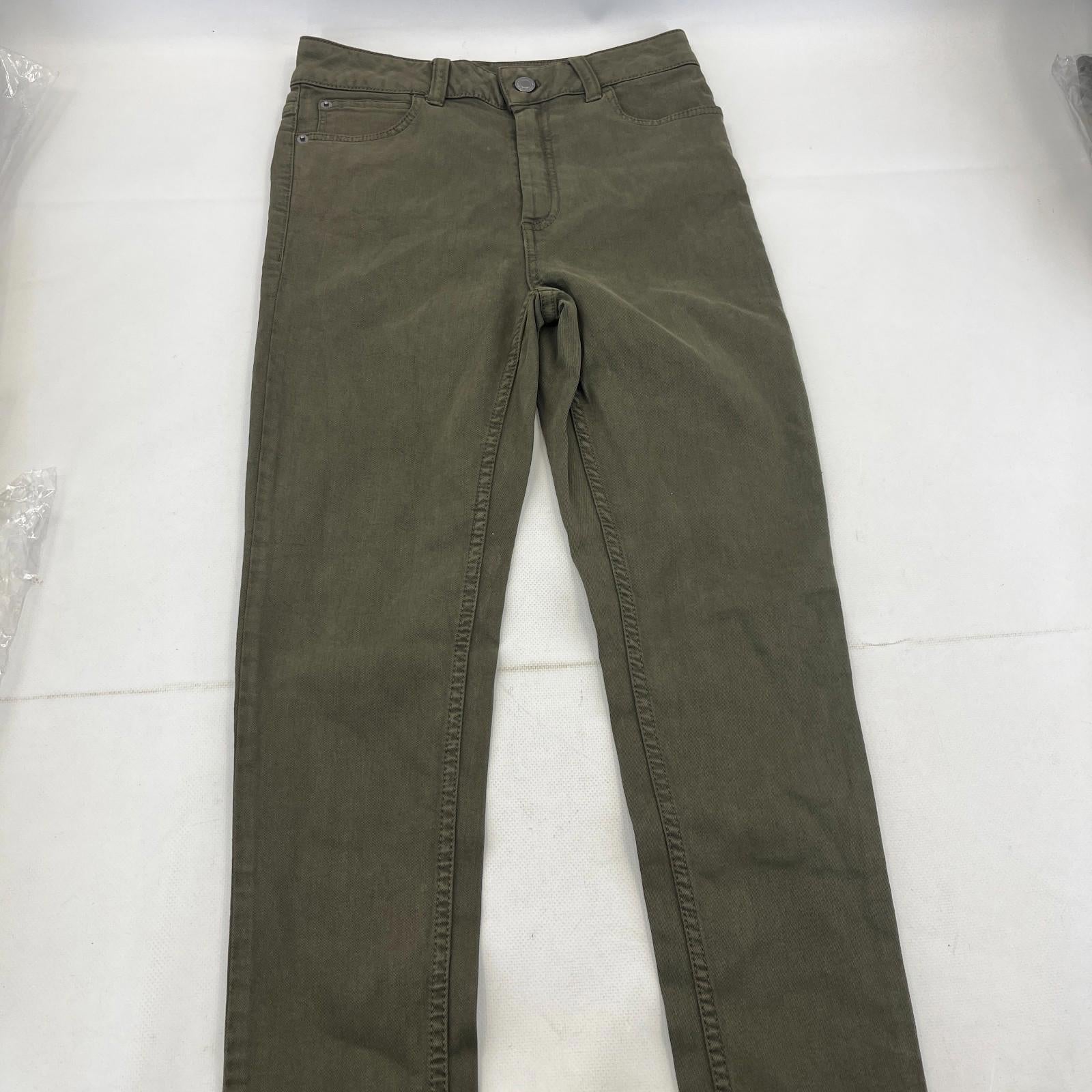 Marks & Spencer Khaki Green Super Skinny Jeans UK Women's size 8R - NWOT