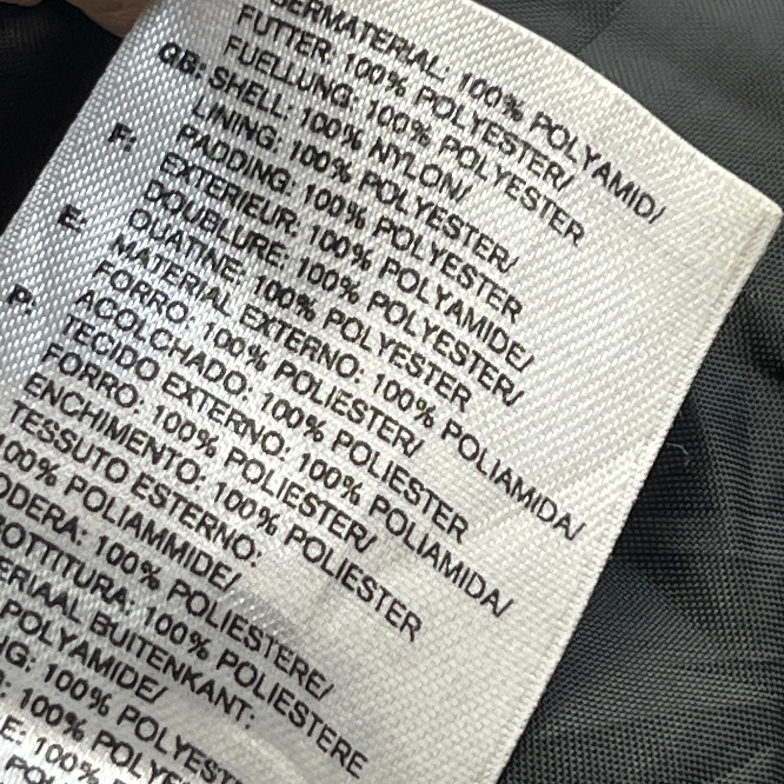 Adidas Men's Quilted Coach Jacket in Dark Grey - size Medium Oversized